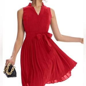 Grace Karin Red Sleeveless Dress, L (NWT)